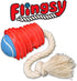 Made in USA Flingsy Dog Ball Launcher, Combination Throwing Toy with 100% Natural Cotton Rope Tug Fetch Thrower