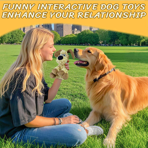 MeetYooo Squeaky Stuffed Dog Toys, Chew Toy for Large Medium Small Breeds, Plush Dog Toys to Keep Them Busy, Puppy