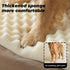 glozaic Large Dog Car Seat Integrated Hard-Back, Durable Waterproof Rear Seat Extension Pad Features Dual mesh Windows