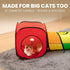 5-Way Genius Cat Tunnels for Indoor Cats - Large Customizable Tunnel Tube System with Hanging Toys, Storage Bag