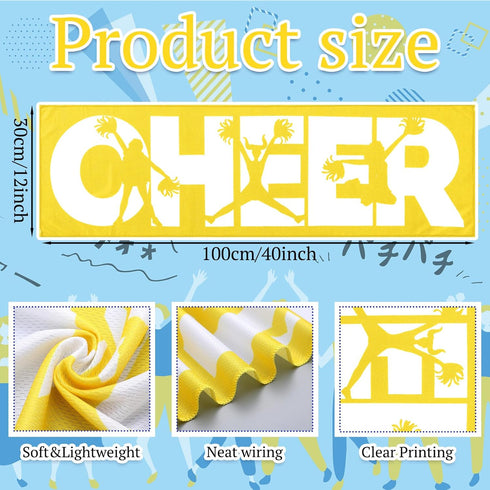 Windkream 12 40" 12" Pcs Cheerleader Cooling Towel Cheer Gifts Bulk for Team Cheer Sports Gifts with Bags x Breathable