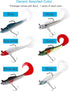 Lures for Bass, Jig Head Soft Swimbait, 6-Pack, 6 Colors Plastic Bait for Fishing