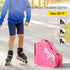 Skate Bag for Adults, Large Capacity Roller Skates Carry Bag with Adjustable Shoulder Strap, Nylon for Men & Women