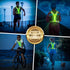 LED Reflective Vest Safety Gear, Light Up High Visibility Running Vest for Night Walking, Cycling