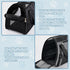 Sweetude 4 Pcs Cat Carrier - Soft Pet Carrier for Cats Under 13lbs, Foldable Comfortable Portable Travel Bag