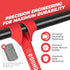 Rubberbanditz Rounded Edge Resistance Band, Compact Light Weight Exercise Bands for All Fitness Levels