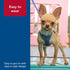 Coastal Pet Comfort Soft Sport Wrap Adjustable Dog Harness - Durable Grey with Blue Harness for Large & Small Dogs,