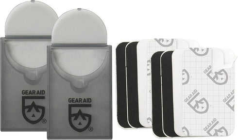 GEAR AID Tenacious Tape Mini Patches, Repair Jackets, Tents and Rain Gear, Black and Clear, 2 Pack