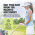 Stripebird 2.0 - Golf Push Cart Mount for Magnetic Accessories (Black) - Push Cart Strap for Quick and Easy Access