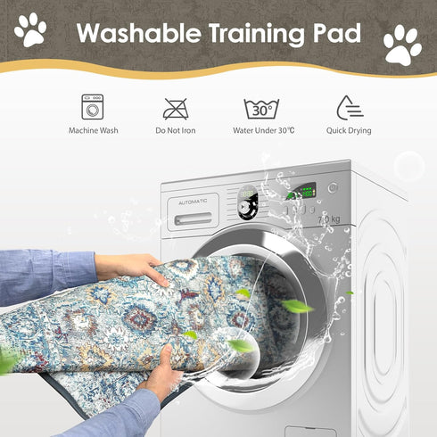 SCLOSE 72" 72" Washable Pee Pad for Dogs Extra Large, x Reusable Puppy Pads Waterproof Dog Rugs, Super Absorbent