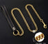 4.3 FT Gold Chain Dog Leash with Comfortable Padded Traffic Handle for Small Medium Large Dogs, Heavy Duty