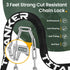 Titanker Heavy Duty Bicycle Lock Chain with Keys, 3 Feet Anti-Theft Lock for Bikes, Motorcycles, Doors