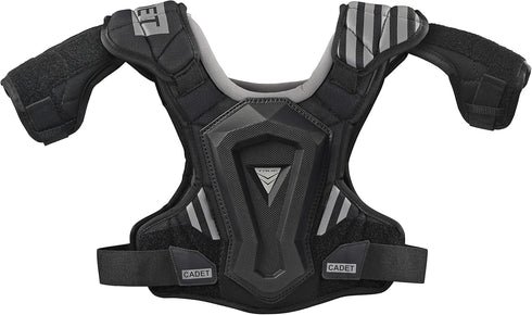 TRUE TEMPER Cadet Youth Boys Lacrosse Shoulder Pad, NOCSAE Compliant, Black, Youth Small