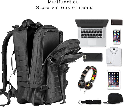 Himal Military Tactical Backpack - Large Army 3 Day Assault Pack Molle Rucksack, 40L