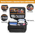 Golf Car Storage Organizer with 2 Layer Trunk, Ventilated Compartment for 2 Pairs Shoes, Balls, Clothes, Accessories