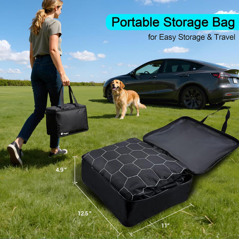 3, 100% Hammock Meginc Dog Seat Covers for Back Seat, Dog Car Seat for Tesla Model Waterproof Pet Seat Cover Protects