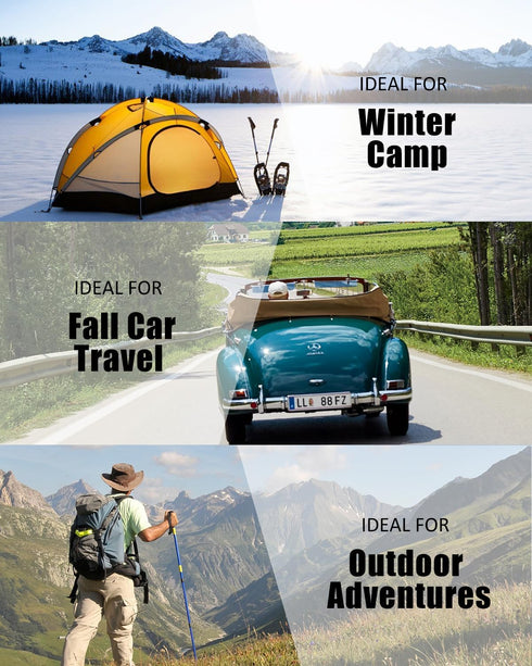 Sleeping Bags for Adults, Lightweight Waterproof Cold Weather Sleeping Bag for Camping Hiking Outdoor Travel with