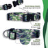 Native Pup Camo Dog Collar, Medium, Green