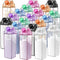 Foaincore 20 Pcs 17 oz Clear Milk Carton Water Bottles Bulk Plastic