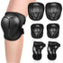 Happyyami Ski Knee and Elbow Pads Set - Protective Gear with Wrist Guard for Snowboarding