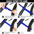 HESTYA 12 Pieces Adjustable Bike Rack Straps, 26 Inches Bike Wheel Stabilizer Straps for Transporting Bicycles
