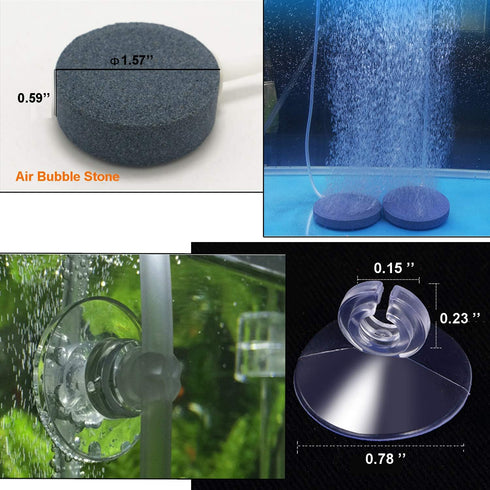 Y-Axis 49 Pcs Aquarium Air Pump Accessories, Airline Connectors, Splitters, Bubble Stones, Check Valves