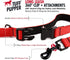 Tuff Pupper Heavy Duty Long Dog Leash, 50 Foot, Buckle Handle, High Visibility Nylon Webbing for Dog Recall Training