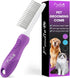 Poodle Pet Detangling Pet Comb - Long & Short Stainless Steel Teeth for Safe & Gentle Grooming