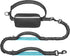 iYoShop Hands Free Dog Leash with Zipper Pouch, Dual Padded Handles for Walking, Jogging, Running (Medium, Black)