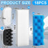 18 206/207 Set, Threlaco Pcs Compatible with Fluval Aquarium Filters Sponge Including Foam Pad, Water Polishing Pad