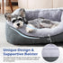 INVENHO Large Dog Beds for Large Dogs, Washable Rectangle Orthopedic Bed, Durable Pet Bed with Anti-Slip Bottom (L
