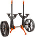 YakAttack TowNStow Kayak Cart, BeadLoc Rubber Tread Wheel for Hardpack Ground Surfaces, Black - Single Pack