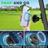 HGJMMX N52 360 12-17 Golf Cart Phone Holder, Magnetic Golf Phone Mount with Strong Magnets, Adjustable All-Metal Heavy