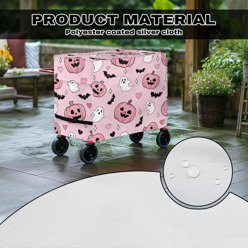 80 Cooler Covers Outdoor for Most Quart Heavy Duty Anti Slip Rolling Cooler Cart Cover for Bar Cart Halloween Decor