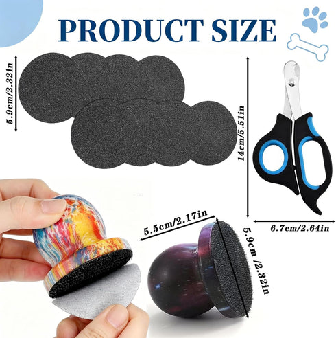 YudeWater 8 Dog Nail File, Dual-Surface Grooming Tool for Dogs and Cats, Nail File for Dogs and Dog Scratch Pad