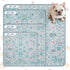 2 Pack (36"x36") Lahome Washable Reusable Pee Pads for Dogs - Blue Botanical Floral Puppy Pads, Super Absorbent