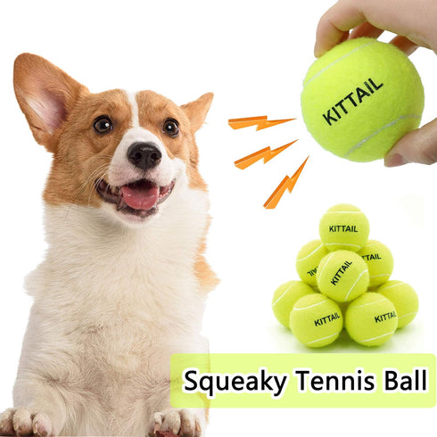 12 Pcs Squeaky Tennis Balls for Dogs - 2.58" Interactive Toys, Safe and Durable for Small Medium Large Dogs