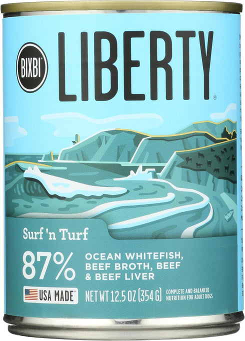 BIXBI Surf 'n Turf Wet Dog Food, 12.5 OZ