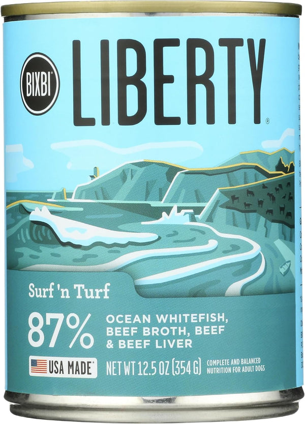 BIXBI Surf 'n Turf Wet Dog Food, 12.5 OZ