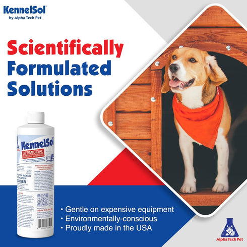 1-Step Kennel Cleaner - EPA Registered Liquid Concentrate Disinfectant and Deodorizer, 1 Pint
