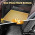 glozaic Large Dog Car Seat Integrated Hard-Back, Durable Waterproof Rear Seat Extension Pad Features Dual mesh Windows