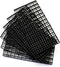 ALEGI Plastic Egg Crate Aquarium Fish Tank Divider, 6pcs Black Filter Bottom Tray