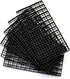 ALEGI Plastic Egg Crate Aquarium Fish Tank Divider, 6pcs Black Filter Bottom Tray