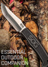 SOG FK1001-CP Survival Knife with Sheath - 4 Inch Tactical Fixed Blade Bushcraft Knife