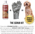 Pride and Groom DogDays Curly + Wavy The Scrub Kit - Natural Dog Shampoo with Silicone Scrubber Gloves for Low