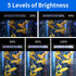 AQUANEAT LED Aquarium Light for 30 to 38 Inch Fish Tank, Auto On Off Timer, Full Spectrum, Adjustable Brightness