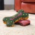 Dog Birthday Toys - Soft Cotton Filled Squeaky Bone Shape Cake for Small, Medium, and Large Breeds