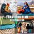 Inflatable Camping Sleeping Pad with Pillow, 4 Inch Thickness Sleeping Mat with Built-in Pump