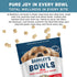 16 Oz Barkleys Bowls, Freeze-Dried Raw Beef Dog Food, Fresh Whole Food Ingredients with Farm-Raised Beef, Grain Free