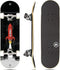 Magneto Complete Skateboard - Maple Wood, ABEC 5 Bearings, Double Kick Concave Deck for Kids, Beginners, Teens & Adults
